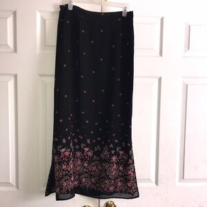 Women’s Semi-Sheer Floral Skirt